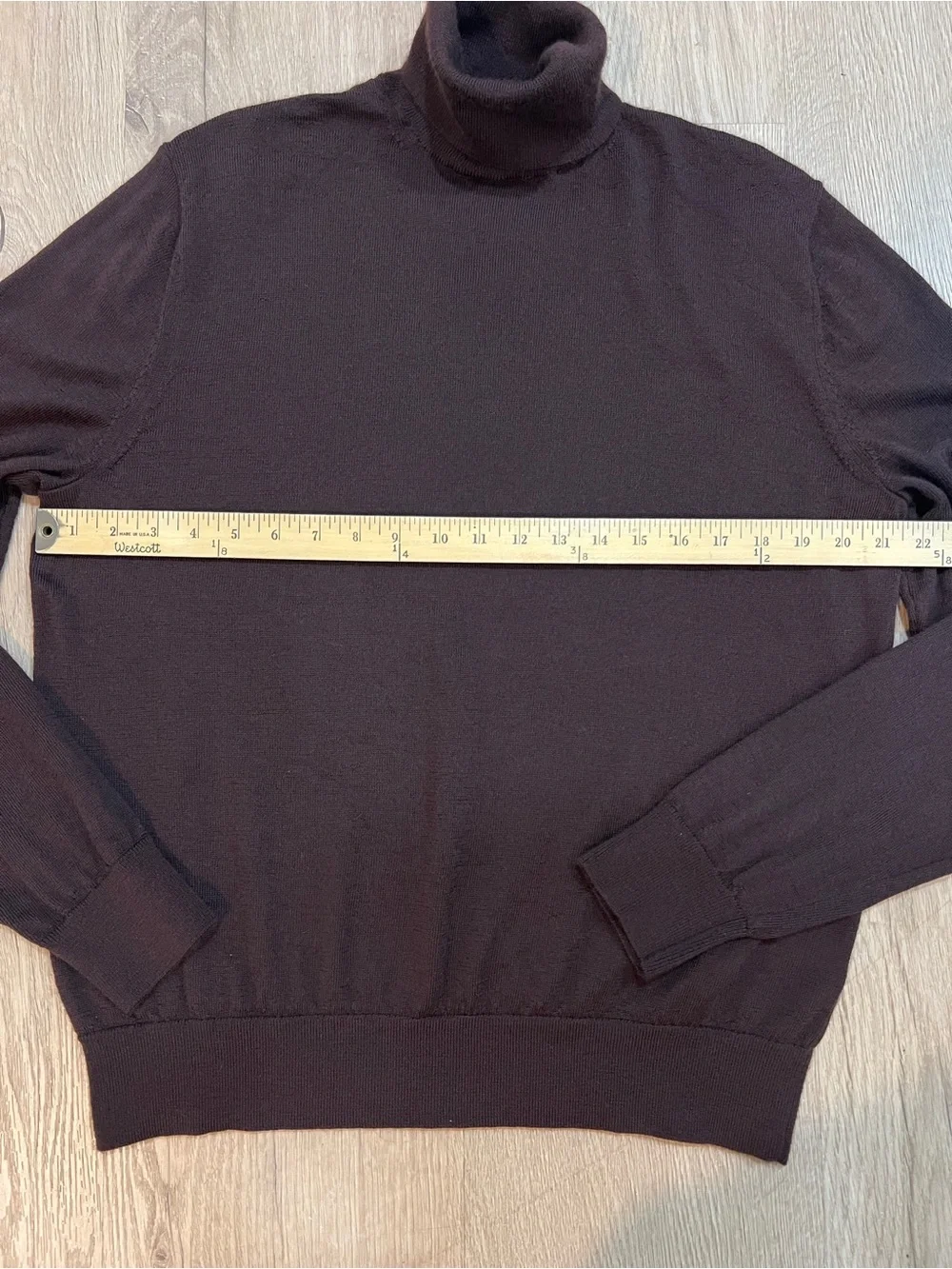 Banana Republic Men's 100% Merino Wool Turtleneck Sweater Size Large Brown